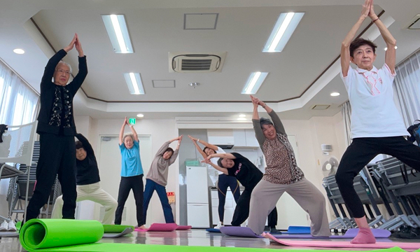 健康体操の様子